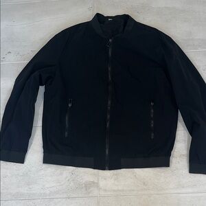 H&M Men's Classic Black Bomber Jacket